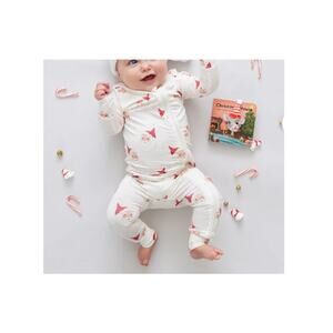 Pink Chicken Baby Small Santas Bamboo Romper Suit Size 6-12 M